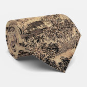 中国の墨絵の景絵画景ヴィンテージ ネクタイ (ロール)