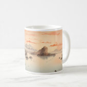 中国の墨絵 コーヒーマグカップ (正面右)