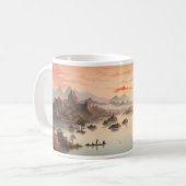 中国の墨絵 コーヒーマグカップ (正面左)