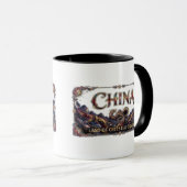 中国の宇宙ドラゴン万里の長城 マグカップ (正面右)