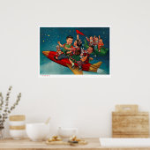 中国の宇宙レトロポスタープロパガンダ ポスター (キッチン)