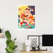 中国の宇宙レトロポスタープロパガンダ ポスター (ホームオフィス)