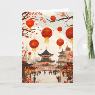 中国の市中国の旧暦年 シーズンカード