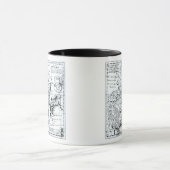 中国の帝国および日本の島 マグカップ (中央)