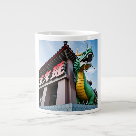 中国の帝王竜 ジャンボコーヒーマグカップ (正面)