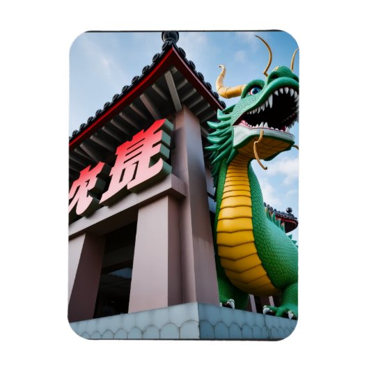 中国の帝王竜 マグネット (縦)