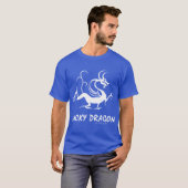中国の干支 5つの幸運なドラゴン 楽しい Tシャツ (正面フル)