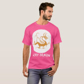 中国の干支 5つの幸運なドラゴン Tシャツ (正面フル)