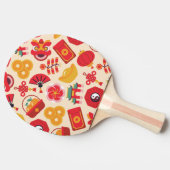 中国の年末年始の吉印 卓球ラケット (横)