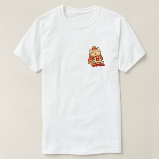 中国の年末年始の赤い封筒 Tシャツ (デザイン正面)