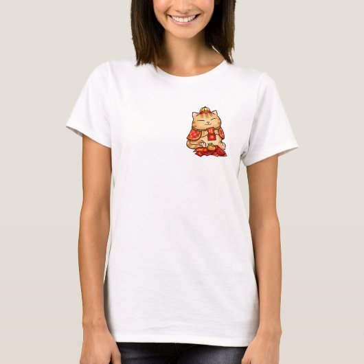 中国の年末年始の赤い封筒 Tシャツ (正面)