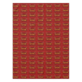 中国の年末記中国の号文字 テーブルクロス (正面)