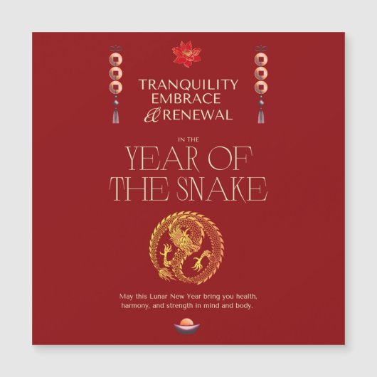 中国の年賀状 (正面)