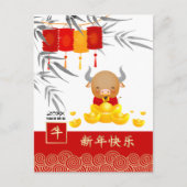 中国の年 |カスタム年 ポストカード (正面)