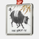 中国の年 |カスタム贈答年 メタルオーナメント (左)