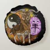 中国の年 ラウンドクッション (裏面)