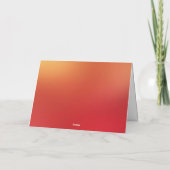 中国の幸せな火の馬2026年 カード (裏面)