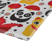 中国の幸運な猫、ドラゴンおよびパンダ カッティングボード (角)