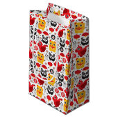 中国の幸運な猫、ドラゴンおよびパンダ スモールペーパーバッグ (正面アングル)