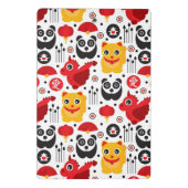 中国の幸運な猫、ドラゴンおよびパンダ ミニクリップボード (裏面)