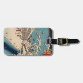 中国の影響を受けた浮世絵 日本の冬の雪景色 ラゲッジタグ (正面横)