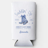 中国の意匠を取り入れたサドルがついた独身最後の夜の騒ぎ スリム缶クーラー (正面)