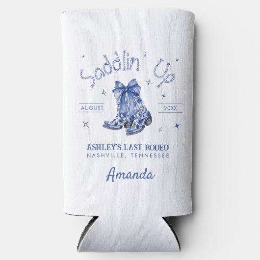 中国の意匠を取り入れたサドルがついた独身最後の夜の騒ぎ スリム缶クーラー (正面)