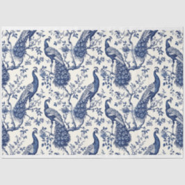 中国の意匠を模したペコペコスタイルの孔雀をテーマにしたティッシュペーパー 薄葉紙