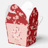 中国の愛真っ赤な桜のエンゲージメントパーティー フェイバーボックス (オープン)