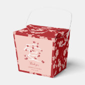 中国の愛真っ赤な桜のエンゲージメントパーティー フェイバーボックス (正面サイド)