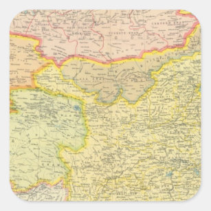 中国の政治地図 スクエアシール