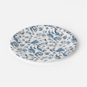 中国の料理インクスケッチ紙プレート ペーパープレート (アングル)