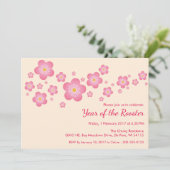 中国の新年のカスタマイズパーティの招待状 招待状 (スタンド正面)