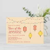 中国の新年のカスタマイズパーティの招待状 招待状 (スタンド正面)