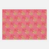 中国の新年のシンボルデザイン ラッピングペーパーシート (正面3)