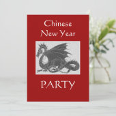 中国の新年のドラゴンパーティー 招待状 (スタンド正面)