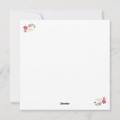 中国の新年の龍の日本のスタイル シーズンカード (裏面)