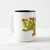 中国の新年コーヒーマグデザインギフトアイディア ツートーンマグカップ (正面左)