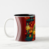 中国の新年緑ドラゴン2024折り紙2TCM1 ツートーンマグカップ (左)