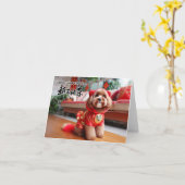 中国の新年 カード (黄色い花)