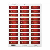 中国の新年 – ゴールデンランタン ラベル (フルシート)