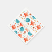 中国の新年 | ランタン柄 スタンダードカクテルナプキン (角)