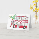 中国の新年 - 丑の年 カード (黄色い花)