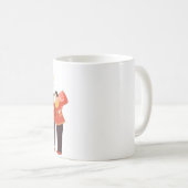 「中国の新年、祝繁栄と幸福 コーヒーマグカップ (正面右)