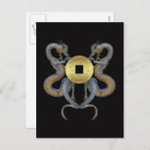 中国の新年 – 辰年 シーズンポストカード (正面/裏面)