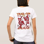 中国の新年 – 辰年 Tシャツ (裏面)
