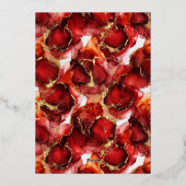 中国の新年 馬の年 箔シーズンカード (裏面)