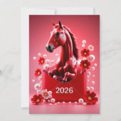中国の新年 2026 シーズンカード (正面)