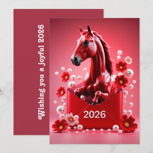 中国の新年 2026 シーズンカード (正面/裏面)