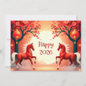 中国の新年 2026 シーズンカード (正面)